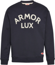 Logo Sweatshirt Héritage Sweat-shirt Genser Marineblå Armor Lux*Betinget Tilbud