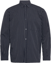 Relaxed Stripe Shirt Tops Shirts Casual Navy Tom Tailor