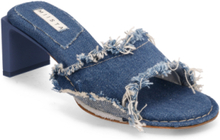 Marguerite Denim Sandals Sandal Med Klack Blue MIISTA