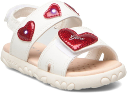 J Sandal Haiti Girl Shoes Summer Shoes Sandals Hvit GEOX*Betinget Tilbud