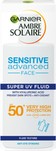 Garnier Ambre Solaire Sensitive Advanced Face Super UV Fluid SPF50+ - 40 ml