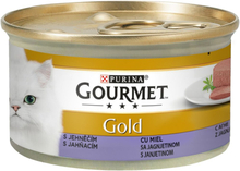 Jumbopack: Gourmet Gold 96 x 85 g - Feine Pastete: Rind, Kaninchen, Lamm, Kalbfleisch