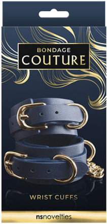 Bondage Couture Hand Cuff Blue Handbojor