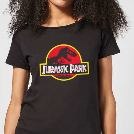Classic Jurassic Park Logo Women's T-Shirt - Black - M