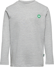 Timmi Kids Organic/Recycled L/S T-Shirt T-shirts Long-sleeved T-shirts Grå Kronstadt*Betinget Tilbud