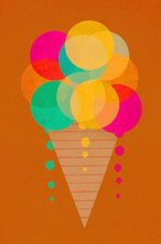 Poster Neon Ice Cream