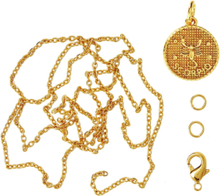 Zodiac Coin Pendant And Chain Set, Scorpio Toys Creativity Drawing & Crafts Craft Jewellery & Accessories Gold Me & My Box