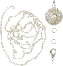 Zodiac Coin Pendant And Chain Set, Aries Toys Creativity Drawing & Crafts Craft Jewellery & Accessories Silver Me & My Box