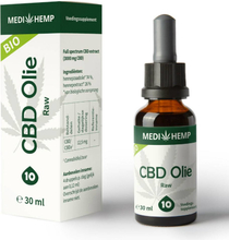 CBD olie 10% 30 ml MediHemp (RAW/ BIO)
