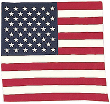 Bandana -Snusnäsduk US flag