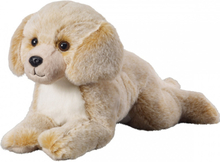 Pluche beige/blonde labrador honden knuffel 36 cm speelgoed