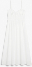 Sleeveless sweetheart dress - White