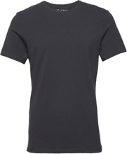 Crew-Neck T-Shirt T-shirts Short-sleeved Svart Bread & Boxers*Betinget Tilbud
