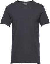 Crew-Neck Relaxed T-Shirt T-shirts Short-sleeved Marineblå Bread & Boxers*Betinget Tilbud