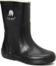 Basic Wellies -Solid Shoes Rubberboots High Rubberboots Black CeLaVi
