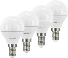 AIRAM LED pære E14 4,9W 2700K 470 lumen 4-pakning