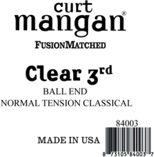 Curt Mangan 84003 løs nylon 3rd spansk gitarstreng, ball-end, normal-tension