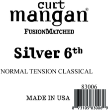 Curt Mangan 83006 løs silver-wound 6th spansk gitarstreng, normal-tension