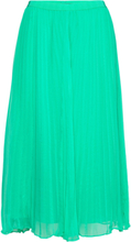 Ella Pleated Skirt Knälång Kjol Green French Connection