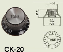 Wilkinson CK-20 el-guitar-kontrol-knap blackchrome