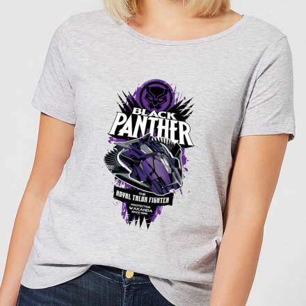 Marvel Black Panther The Royal Talon Fighter Badge Women's T-Shirt - Grey - L