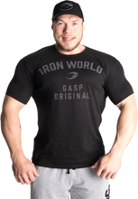 Gasp Atlas Tee Iron World, svart t-skjorte