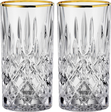Nachtmann Noblesse longdrinkglass 2-stk, 37,5 cl, gold