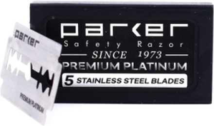 Parker Premium Platinum Double Edge Blades - 100 Ct Beauty Men Shaving Products Silver Parker
