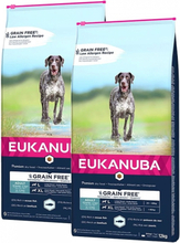 Eukanuba Dog Grain Free Adult Large & Extra Large Breed Ocean Fish 2 x 12kg