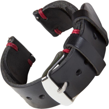 Bofink® Handmade Leather Strap for Skagen Hagen - Black/Red