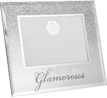 Glamorous - Silverfärgad Bildram med Glitter 21x17 cm