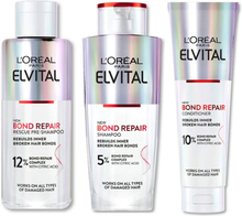 L'Oréal Paris Elvital Bond Repair Trio Pre-Shampoo 200 ml, Shampoo 200 ml & Conditioner 150 ml