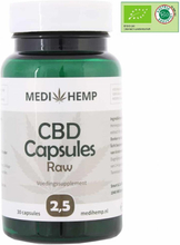 CBD capsules 2,5% MediHemp 12,5 mg (RAW/ BIO)