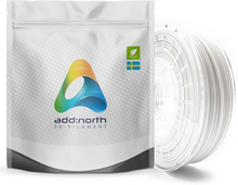 Addnorth PETG-filament för 3D-skrivare 1,75 mm Vit