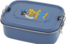 Bamse, Lunchbox In Tinplate, Petrol-Blue Home Meal Time Lunch Boxes Blue Rätt Start