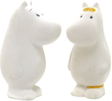 Moomin, Teether-Bathtoy, Natural Rubber, 2-Pack Toys Baby Toys Teething Toys White Rätt Start