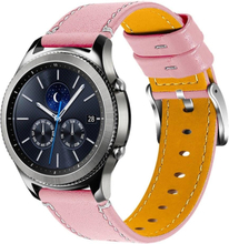 Ticwatch GTX / Pro cowhide leather watch strap with stainless steel buckle - Pink
