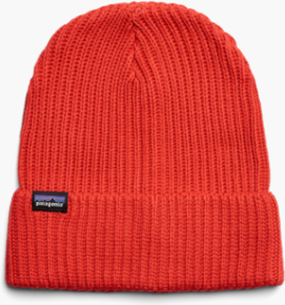 Patagonia - Fishermans Rolled Beanie - Rød - ONE SIZE