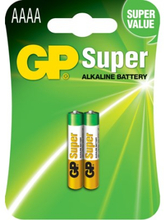 Gp Batteri 25a-u2 Aaaa/lr61 Super 2-pack