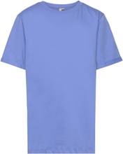 Lpria Ss Fold Up Solid Tee Tw Bc T-shirts Short-sleeved Blå Little Pieces*Betinget Tilbud