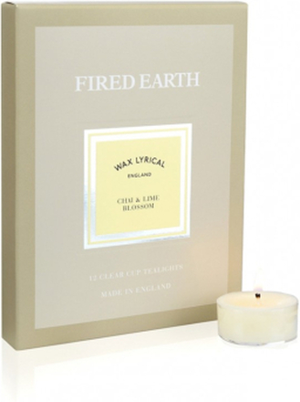 Wax Lyrical Fired Earth Tealights Chai & Lime Blossom