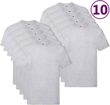 Originale T-shirts 10 stk. str. S bomuld grå