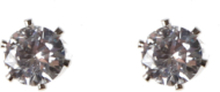 Lady Small Ear Clear Accessories Jewellery Earrings Studs Silver SNÖ Of Sweden