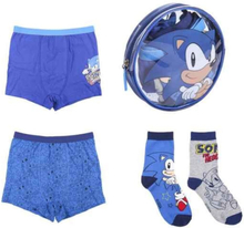 Children's Underwear Pack Sonic Multifarvet (4 pcs) 6-8 år
