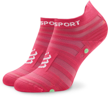 Lågstrumpor unisex Compressport Pro Racing Socks v4.0 Ultralight Run Low XU00051B Hot Pink/Summer Green 379