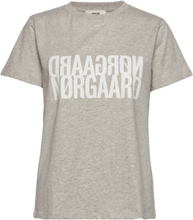 Single Organic Trenda P Tee Tops T-shirts & Tops Short-sleeved Grey Mads Nørgaard