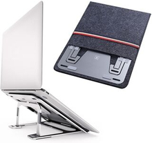 BONERUY BR035 P3 Aluminum Alloy Adjustable Laptop Stand Folding Notebook Bracket Lifting Cooling Hol