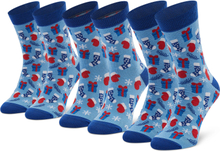 Ankelstrumpor unisex 3-pack Rainbow Socks Xmas Socks Balls Mix Gifts Pak 3 Färgglad