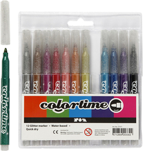 Colortime Glittertusch - 12-pack