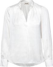 Tink Satin Perm Designers Blouses Long-sleeved White Zadig & Voltaire